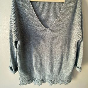 Urban Outfitter Baby Blue Knit Sweater